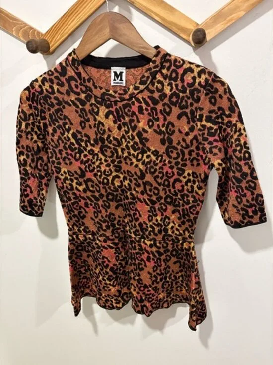 Missoni Sweater leopard shimmer peplum - Picture 2 of 9